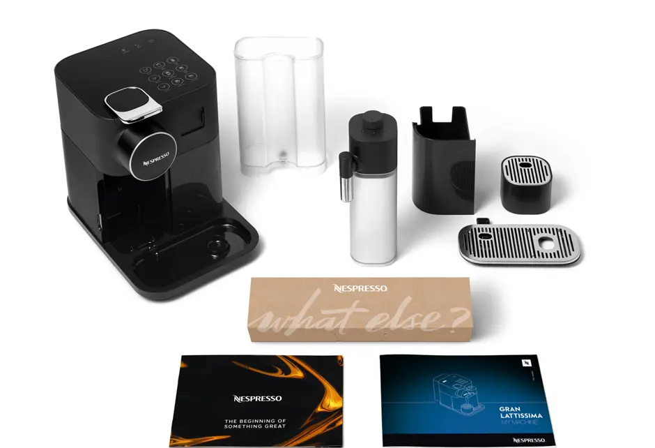 Gran Lattissima Black Innihald Kassa